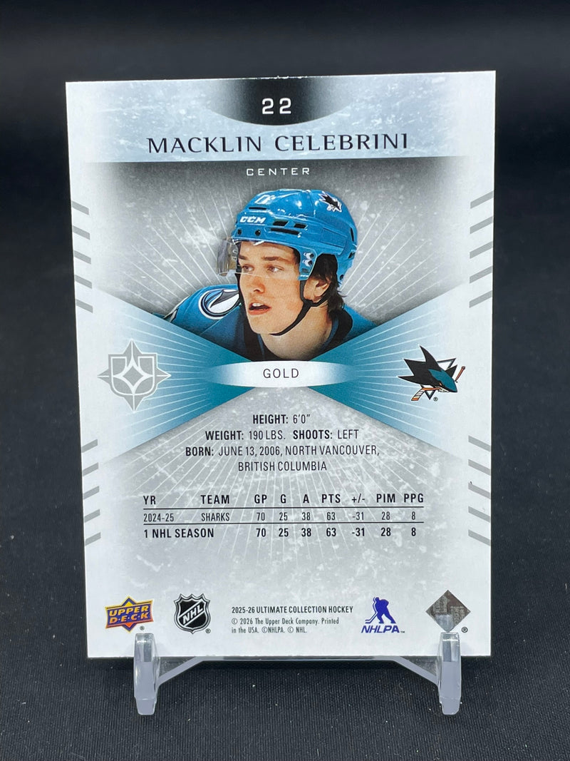 2025 UPPER DECK ULTIMATE - GOLD - M. CELEBRINI - #22 - #'D/99
