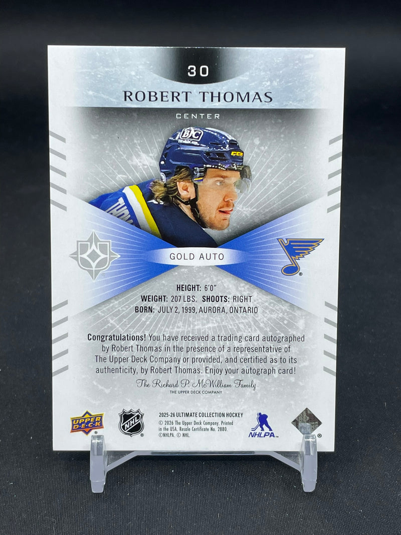 2025 UPPER DECK ULTIMATE - GOLD AUTO - R. THOMAS - #30 - #'D/25 - AUTOGRAPH