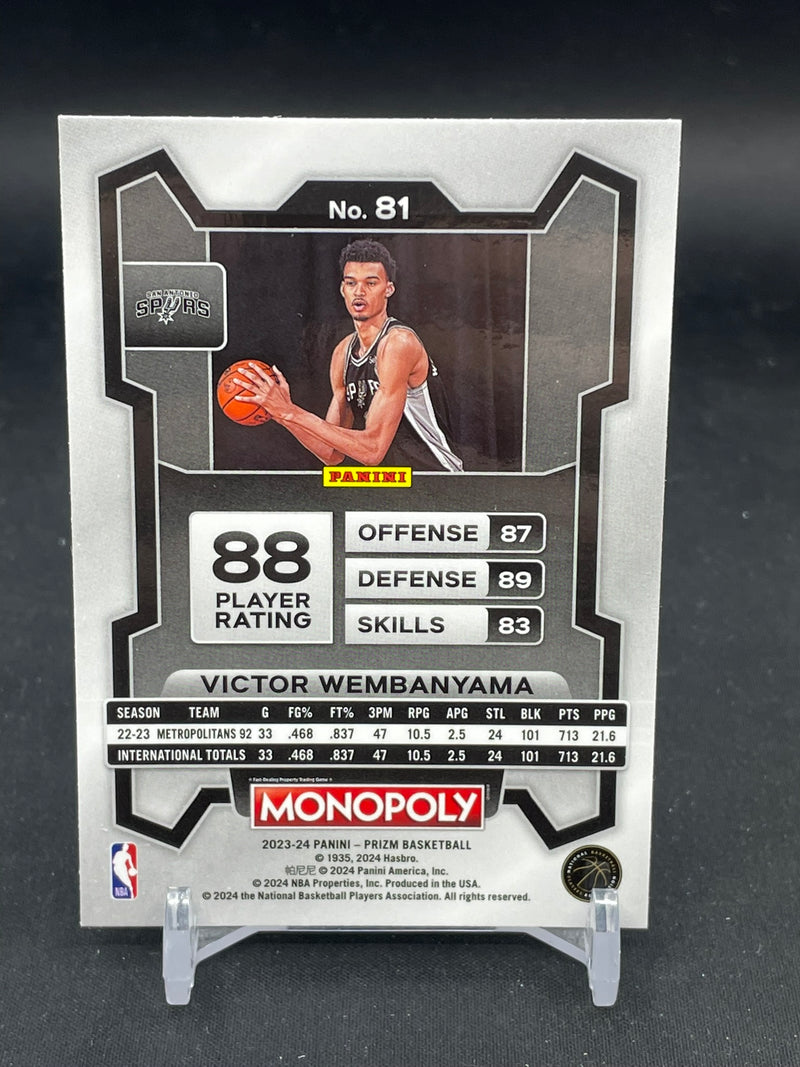 2023 PANINI PRIZM MONOPOLY - V. WEMBANYAMA -