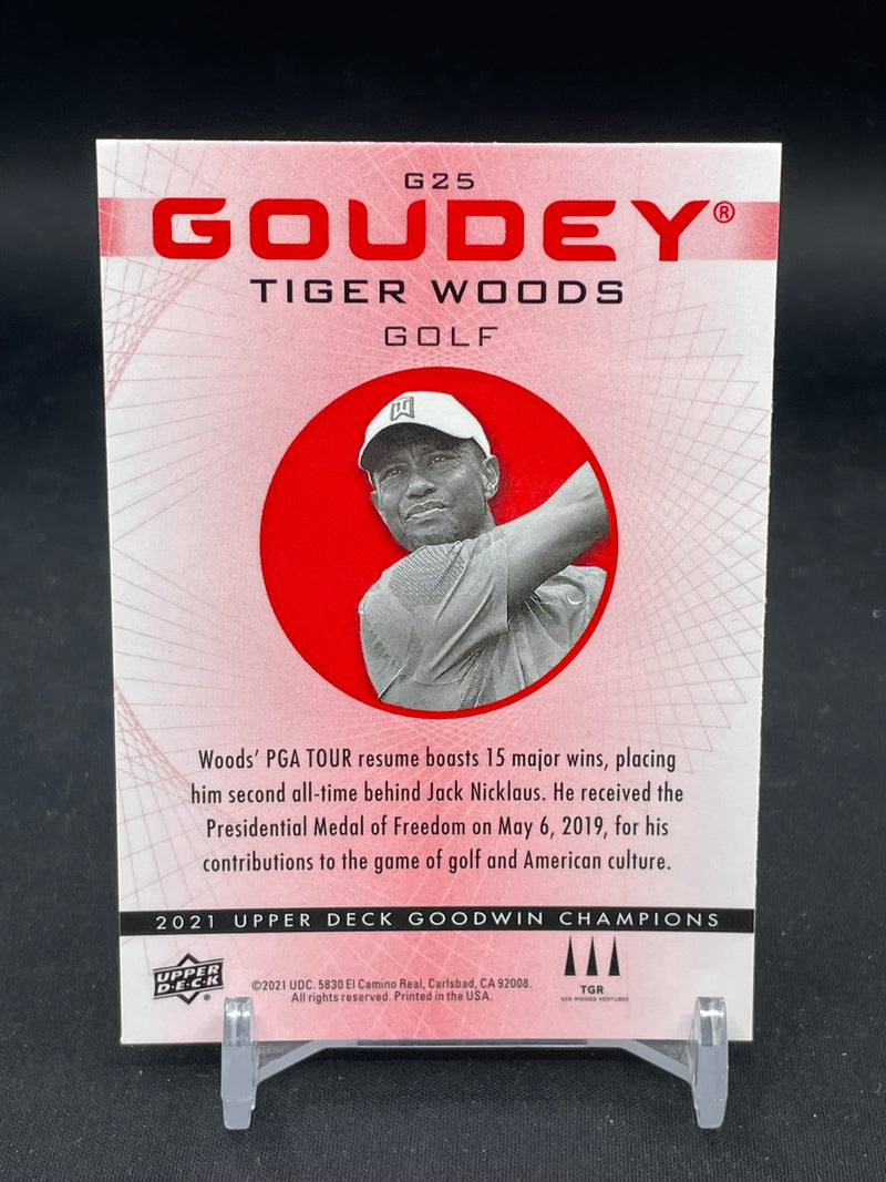 2021 UPPER DECK GOODWIN CHAMPIONS - PLATINUM RED - GOUDEY - T. WOODS -