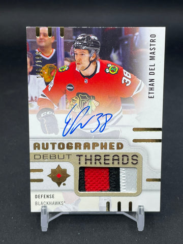 2024 UPPER DECK ULTIMATE - AUTOGRAPHED DEBUT THREADS - E. DEL MASTRO - #ADT-ED - #'D/199 - RELIC - AUTOGRAPH - RC