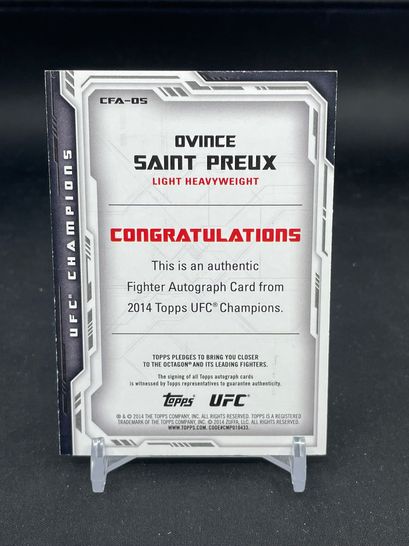 2014 TOPPS UFC CHAMPIONS - O. SAINT PREUX -