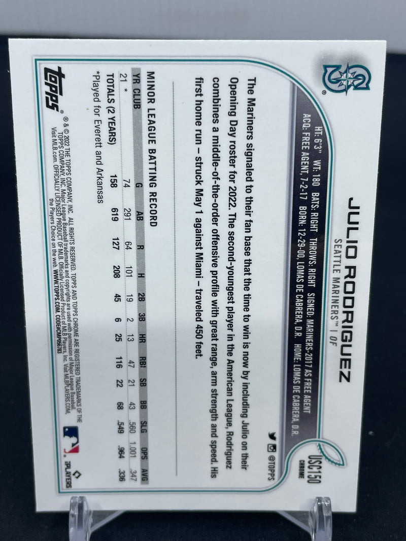 2022 TOPPS CHROME UPDATE - J. RODRIGUEZ -