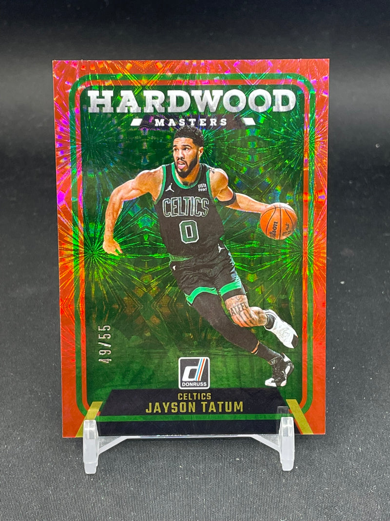 2024 PANINI DONRUSS - RED FIREWORKS - HARDWOOD MASTERS - J. TATUM - #8 - #'D/55