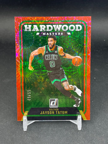 2024 PANINI DONRUSS - RED FIREWORKS - HARDWOOD MASTERS - J. TATUM - #8 - #'D/55