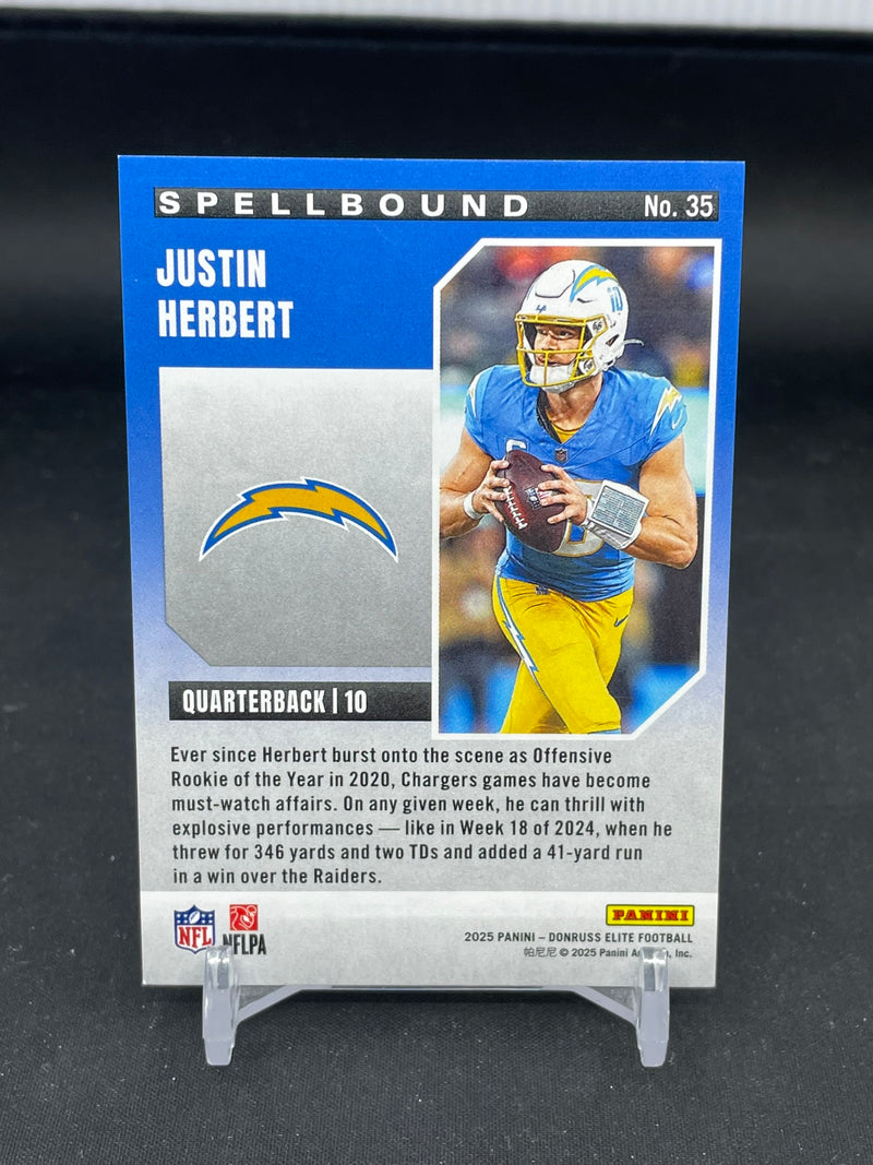 2025 PANINI DONRUSS ELITE - RED - SPELLBOUND - J. HERBERT - #35 - #'D/99