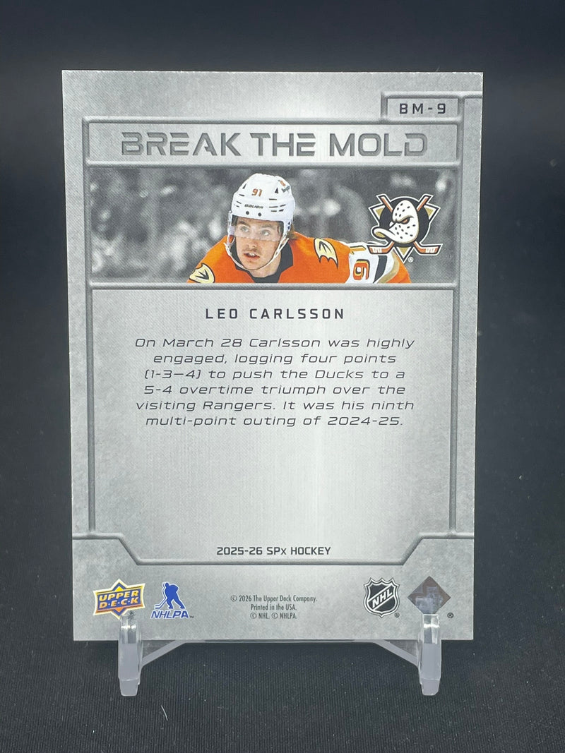 2025 UPPER DECK SPX - BREAK THE MOLD - L. CARLSSON -