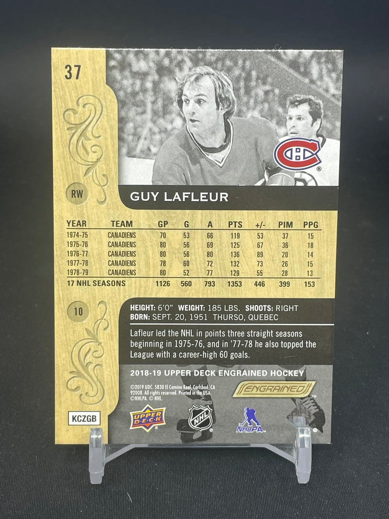 2018 UPPER DECK ENGRAINED - G. LAFLEUR - #37 - #'D/299