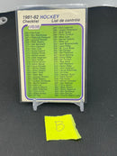 1981 O-PEE-CHEE - CHECKLIST - #265-396 - #381