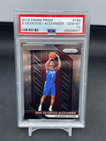 2018 PANINI PRIZM - S. GILGEOUS-ALEXANDER - #184 - PSA 10 - RC