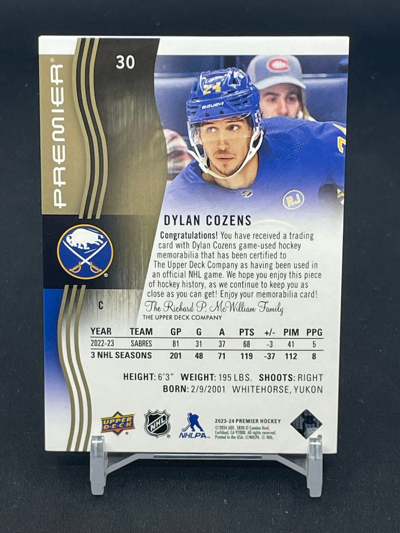 2023 UPPER DECK PREMIER - D. COZENS - #30 - #'D/25 - RELIC