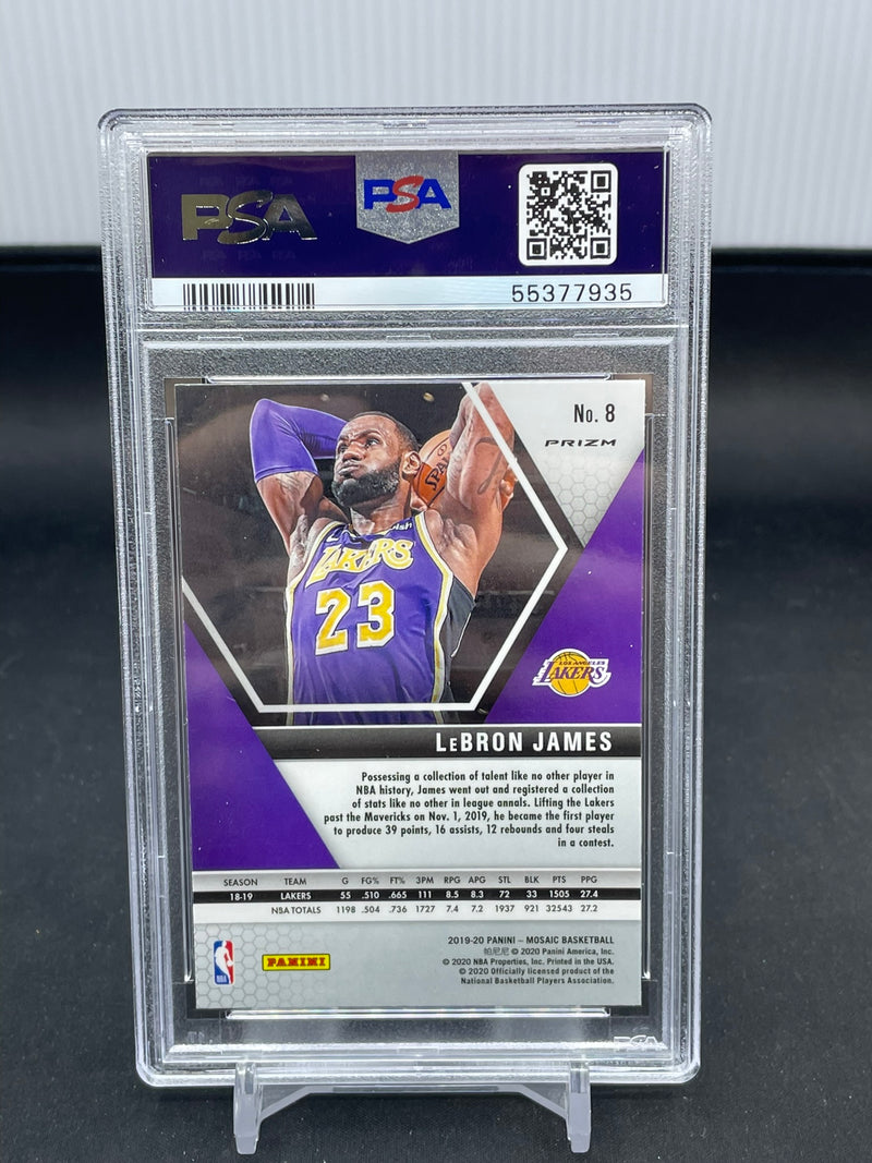 2019 PANINI MOSAIC - REACTIVE BLUE - L. JAMES -