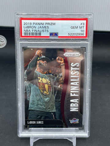 2019 PANINI PRIZM - NBA FINALISTS - L. JAMES - #3 - PSA 10
