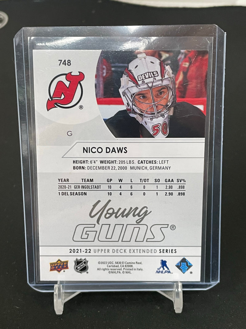 2021 UPPER DECK EXTENDED SERIES - YOUNG GUNS - N. DAWS -