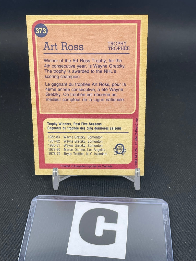 1984 O-PEE-CHEE - ART ROSS TROPHY - W. GRETZKY -