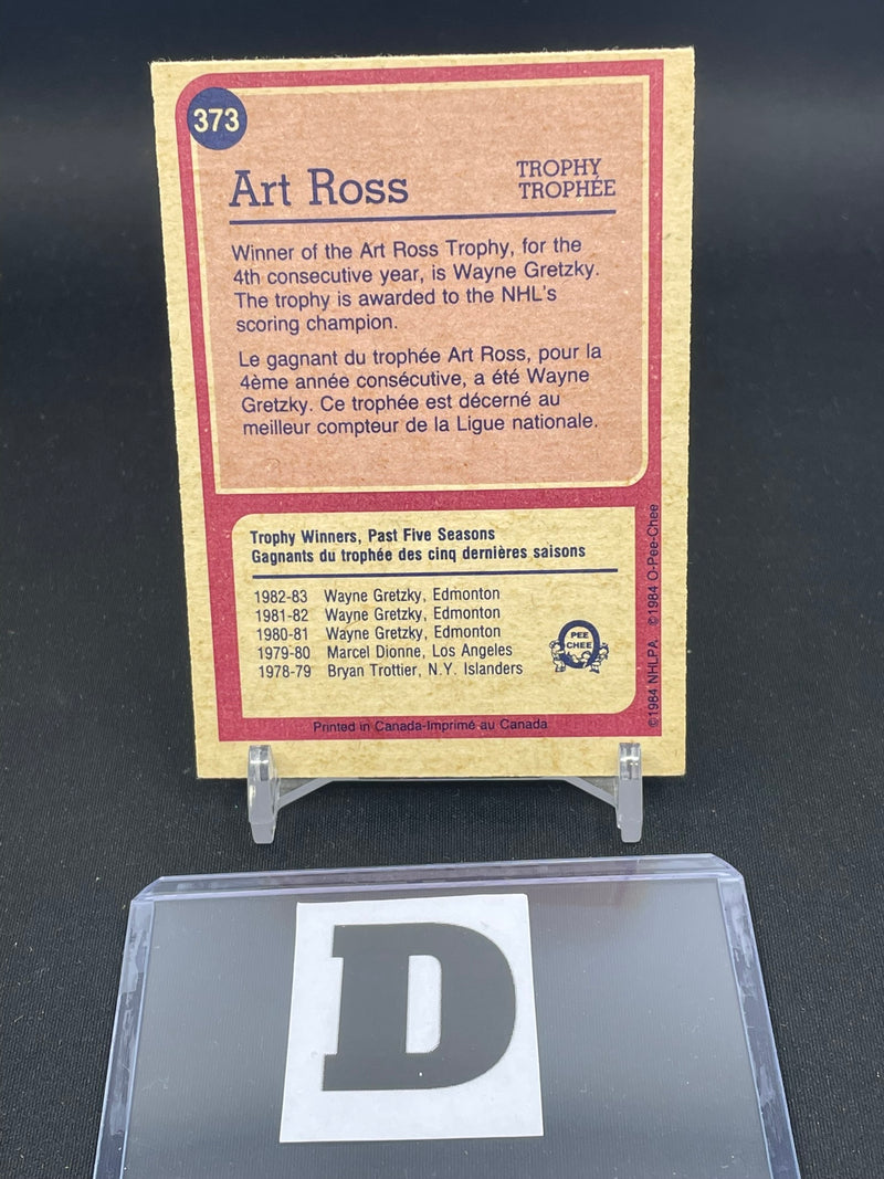 1984 O-PEE-CHEE - ART ROSS TROPHY - W. GRETZKY -