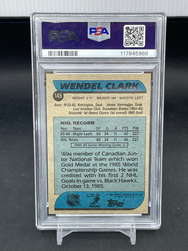 1986 TOPPS - W. CLARK - #149 - #149 - AUTOGRAPH PSA 10 - RC