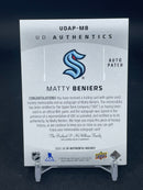2025 UPPER DECK SP AUTHENTIC - UD AUTHENTICS - M. BENIERS - #UDAP-MB - #'D/49 - RELIC - AUTOGRAPH