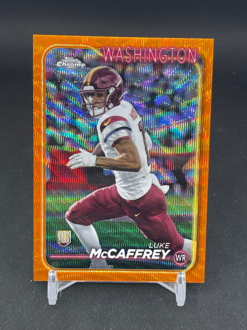 2024 TOPPS CHROME - ORANGE WAVE - L. MCCAFFREY - #244 - #'D/25 - RC