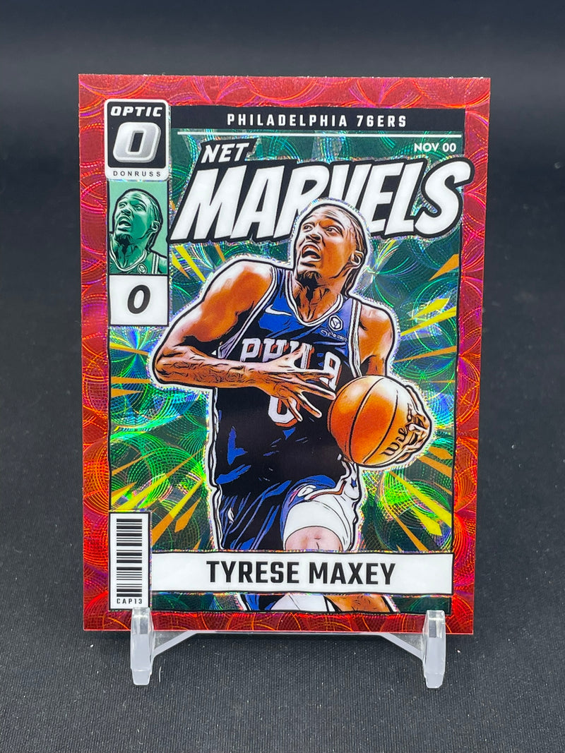 2024 PANINI PRIZM - INTERNATIONAL RED PRIZM - NET MARVELS - T. MAXEY -
