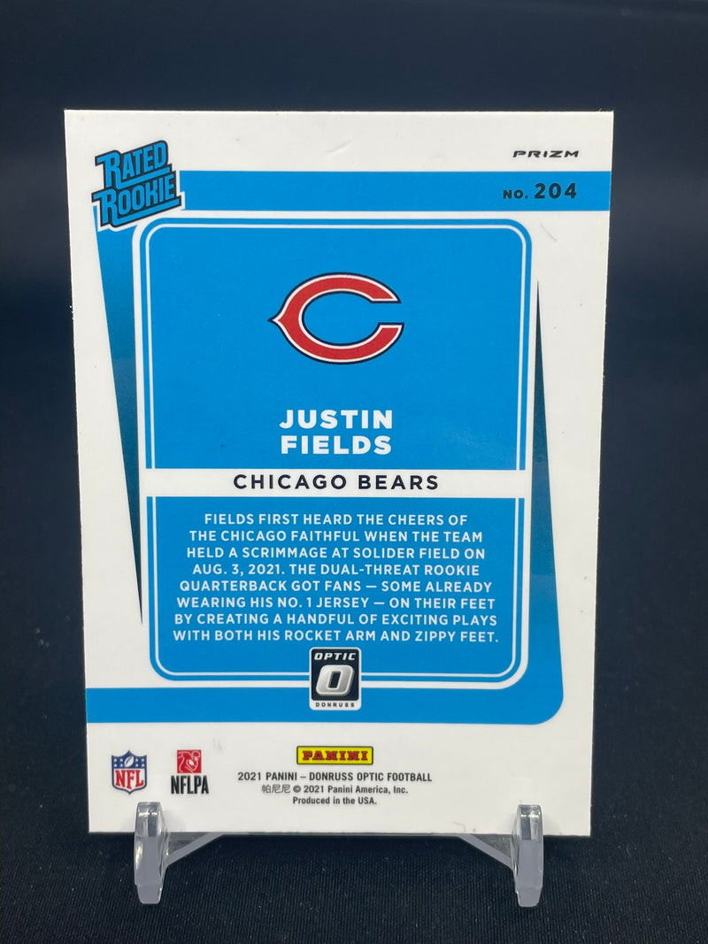 2021 PANINI DONRUSS OPTIC - BLUE HYPER PRIZM - RATED ROOKIE - J. FIELDS -