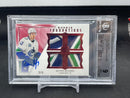 2019 UPPER DECK THE CUP - ROOKIE FOUNDATIONS - Q. HUGHES - #F-QH - #'D/5 - QUAD RELIC - AUTOGRAPH BGS 9 - RC