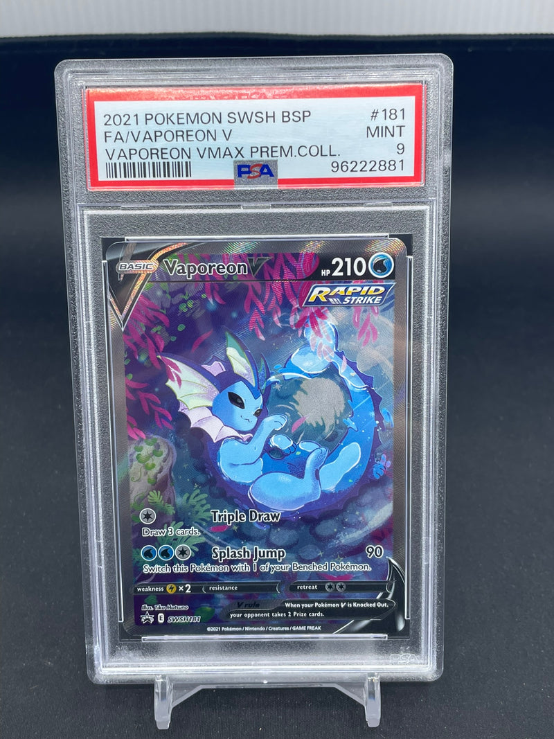 POKEMON - PREMIUM COLLECTION PROMO - VAPOREON V - FULL ART -