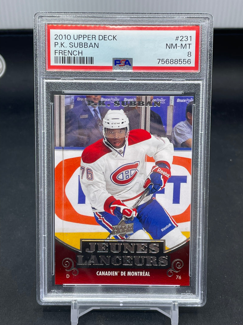 2010 UPPER DECK SERIES ONE - FRENCH - YOUNG GUNS - P. SUBBAN -