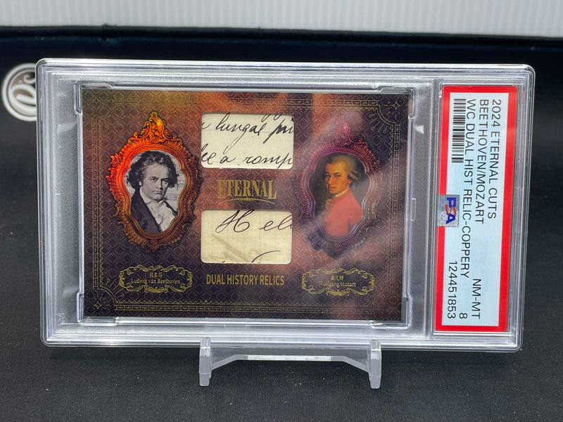 2024 ETERNAL CUTS WORLD CELEBRITIES EDITION - COPPERY - DUAL HISTORY RELICS - LUDWIG VAN BEETHOVEN / WOLFGANG MOZART -