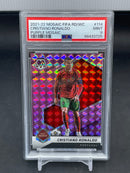 2021 PANINI MOSAIC FIFA ROAD TO WORLD CUP - PURPLE MOSAIC - C. RONALDO - #114 - #'D/49 - PSA 9