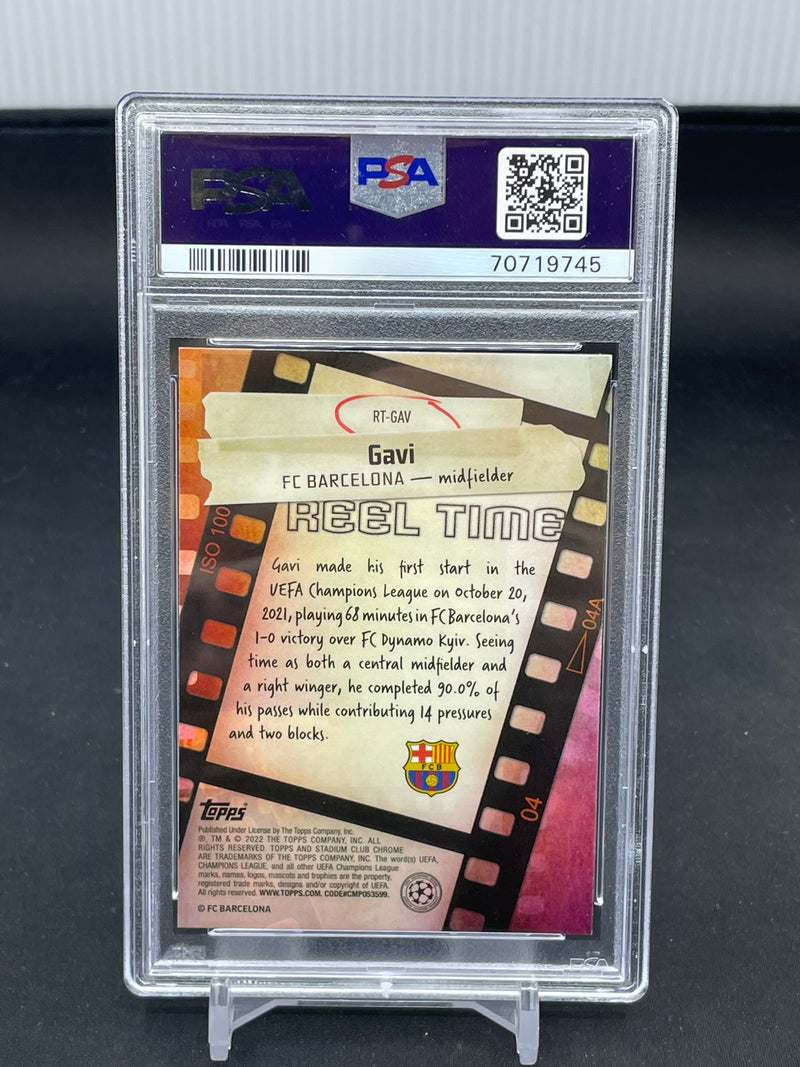 2021 TOPPS STADIUM CLUB CHROME - REEL TIME - GAVI -