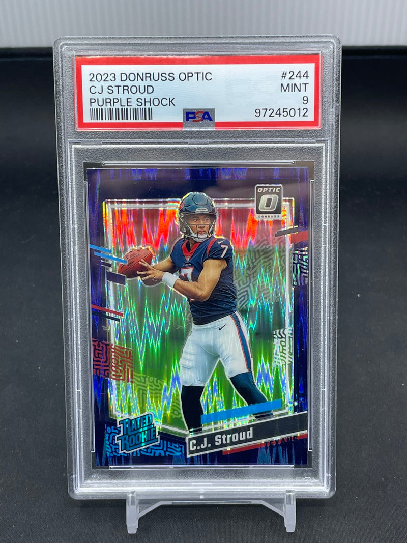 2023 PANINI DONRUSS OPTIC - PURPLE SHOCK - RATED ROOKIE - C. STROUD -