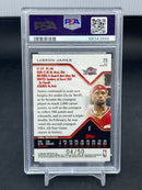 2004 TOPPS FINEST - BLUE REFRACTOR - L. JAMES - #23 - #'D/50 - PSA 9