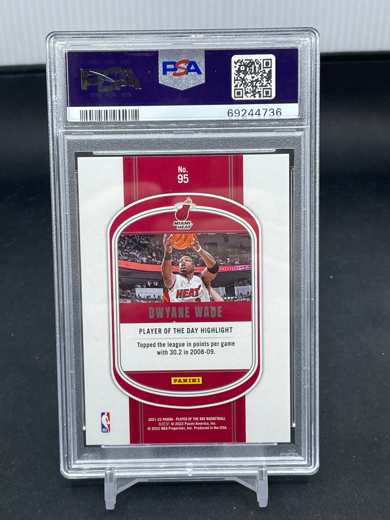 2021 PANINI PLAYER OF THE DAY - KABOOM - D. WADE - #95 - #'D/99 - PSA 10