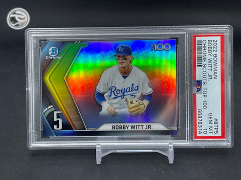 2022 TOPPS BOWMAN - CHROME SCOUTS' TOP 100 - B. WITT JR. - #BTP5 - PSA 10