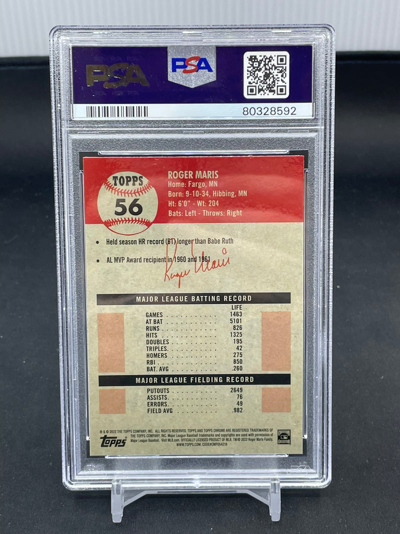 2022 TOPPS PLATINUM ANNIVERSARY SERIES - B&W MINI DIAMOND REFRACTOR - R. MARIS -