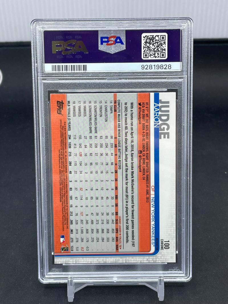 2019 TOPPS CHROME - BATTING REFRACTOR - A. JUDGE -