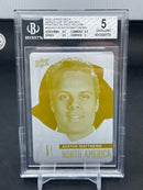2016 UPPER DECK WORLD CUP OF HOCKEY - YELLOW PRINTING PLATE - A. MATTHEWS -