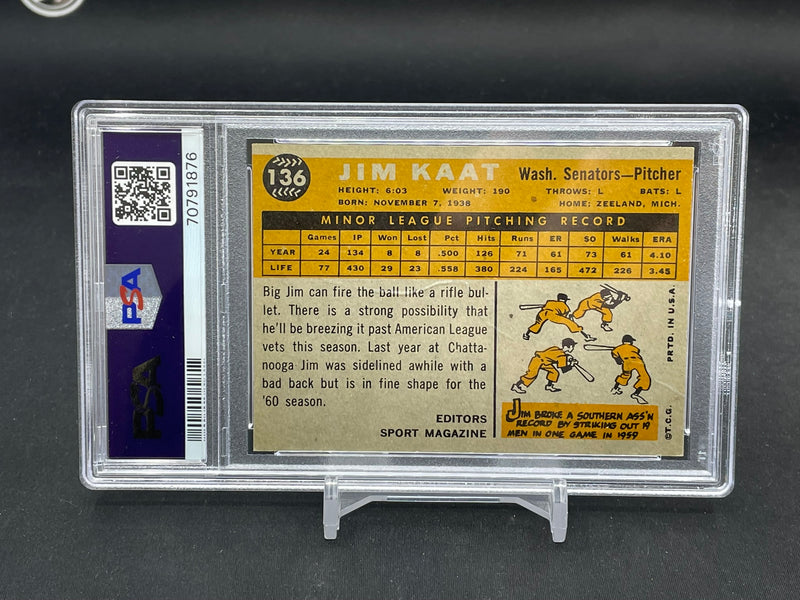 1960 TOPPS - ROOKIE STAR - J. KAAT -