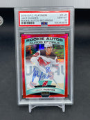 2019 UPPER DECK O-PEE-CHEE PLATINUM - RED PRISM - ROOKIE AUTOS - J. HUGHES - #R-JH - #'D/50 - AUTOGRAPH - PSA 10 - RC