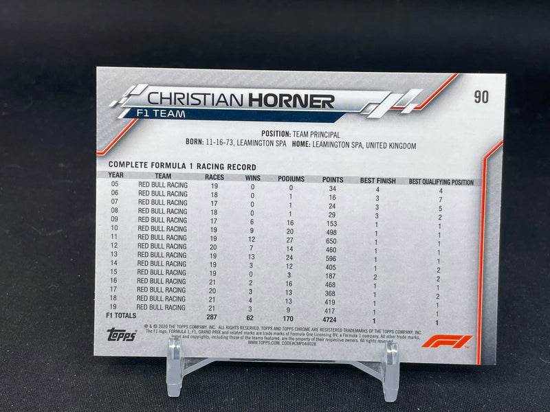 2020 TOPPS CHROME - GOLD 70TH ANNIVERSARY - C. HORNER -