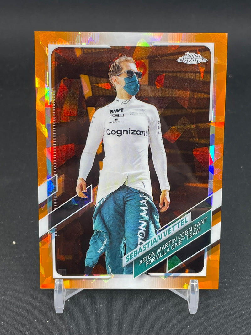 2021 TOPPS CHROME F1 - ORANGE SAPPHIRE - S. VETTEL - #47 - #'D/25
