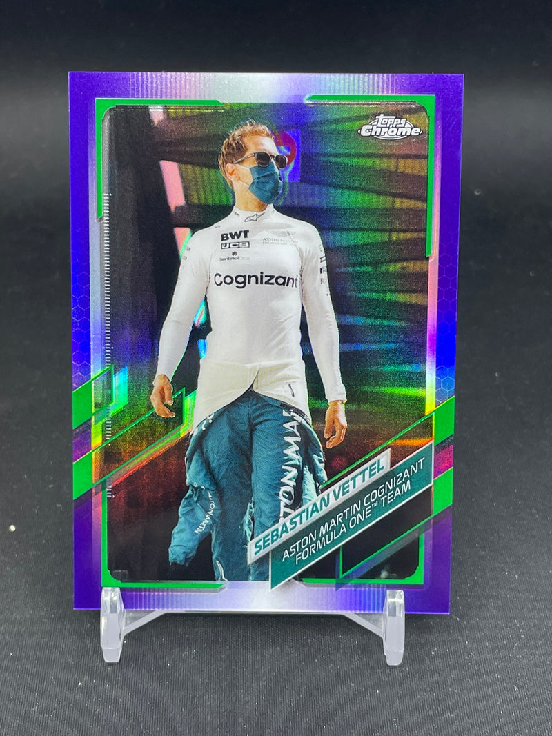 2021 TOPPS CHROME F1 - PURPLE/GREEN REFRACTOR - S. VETTEL