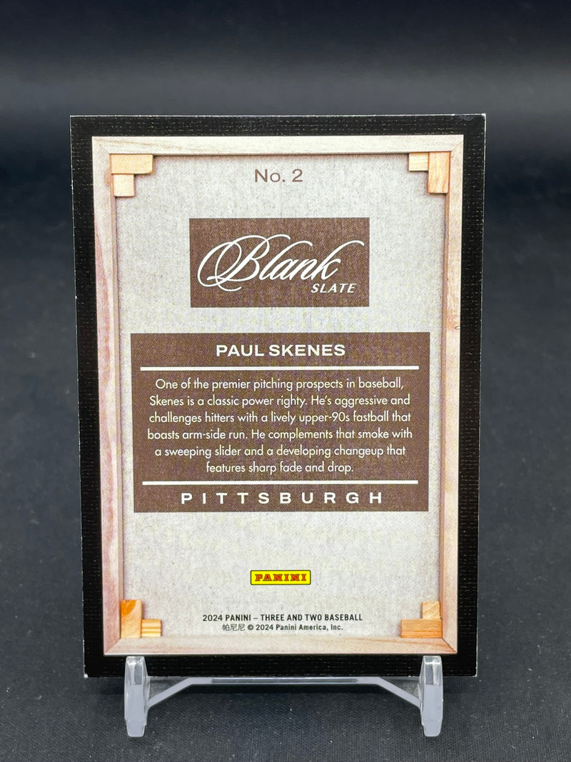 2024 PANINI THREE AND TWO - BLANK SLATE - P. SKENES -