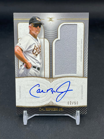 2021 TOPPS DEFINITIVE - C. RIPKEN JR. - #DARC-CR - #'D/50 - RELIC - AUTOGRAPH