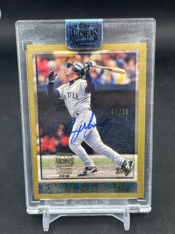 2018 TOPPS ARCHIVES - E. MARTINEZ - #297 - #'D/10 - AUTOGRAPH