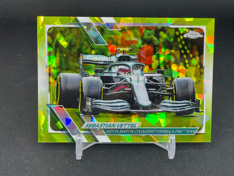 2021 TOPPS CHROME F1 - CHARTREUSE SAPPHIRE - S. VETTEL - #102 - #'D/199