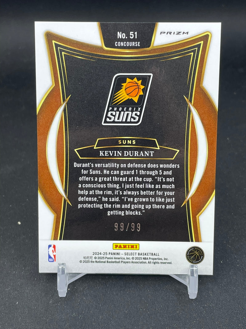 2024 PANINI SELECT - WHITE WAVE - K. DURANT - #51 - #'D/99