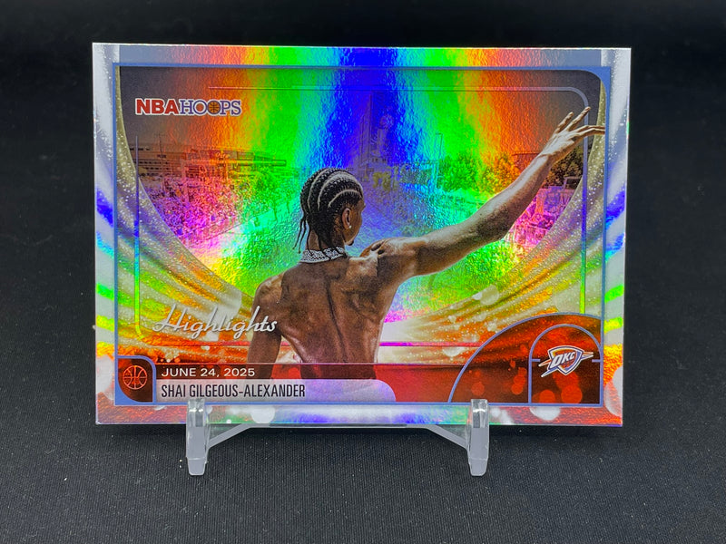 2025 PANINI NBA HOOPS - RAINBOW FOIL - HIGHLIGHTS - S. HILGEOUS-ALEXANDER -