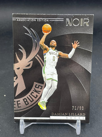 2023 PANINI NOIR - ASSOCIATION EDITION - D. LILLARD - #51 - #'D/99